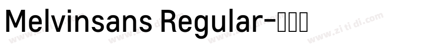 Melvinsans Regular字体转换
